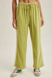 Fieldcrest Contrast Stripe Pants - Avocado White