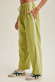 Fieldcrest Contrast Stripe Pants - Avocado White