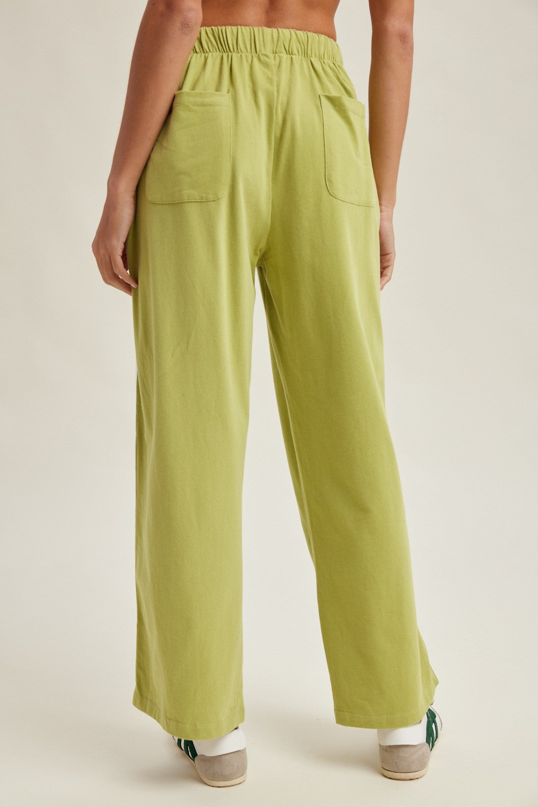 Fieldcrest Contrast Stripe Pants - Avocado White