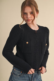 Fifth Avenue Bobble Knit Cardigan - Westly