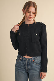Fifth Avenue Bobble Knit Cardigan - Westly