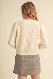 Fifth Avenue Bobble Knit Cardigan - Westly