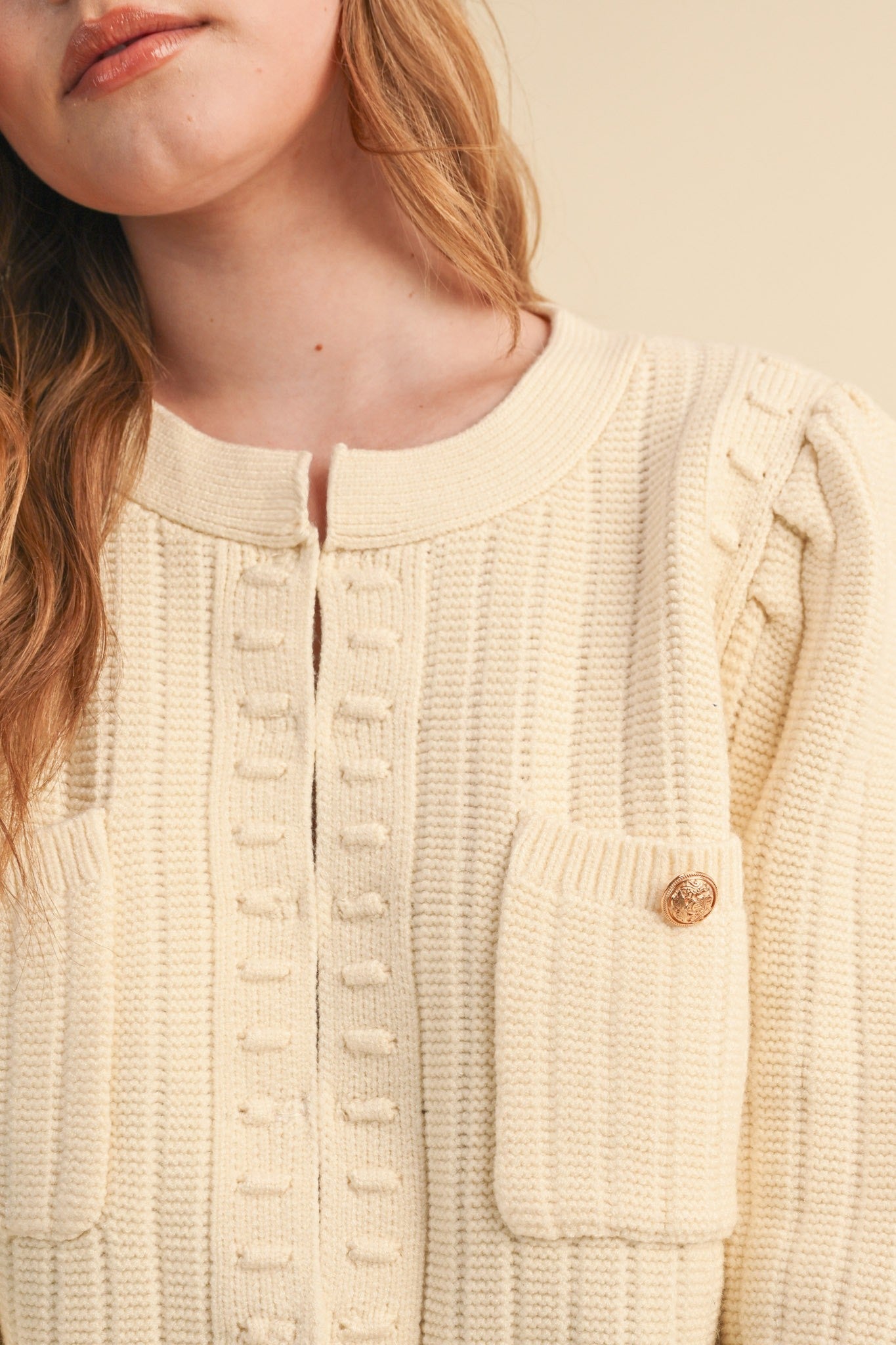 Fifth Avenue Bobble Knit Cardigan - Westly