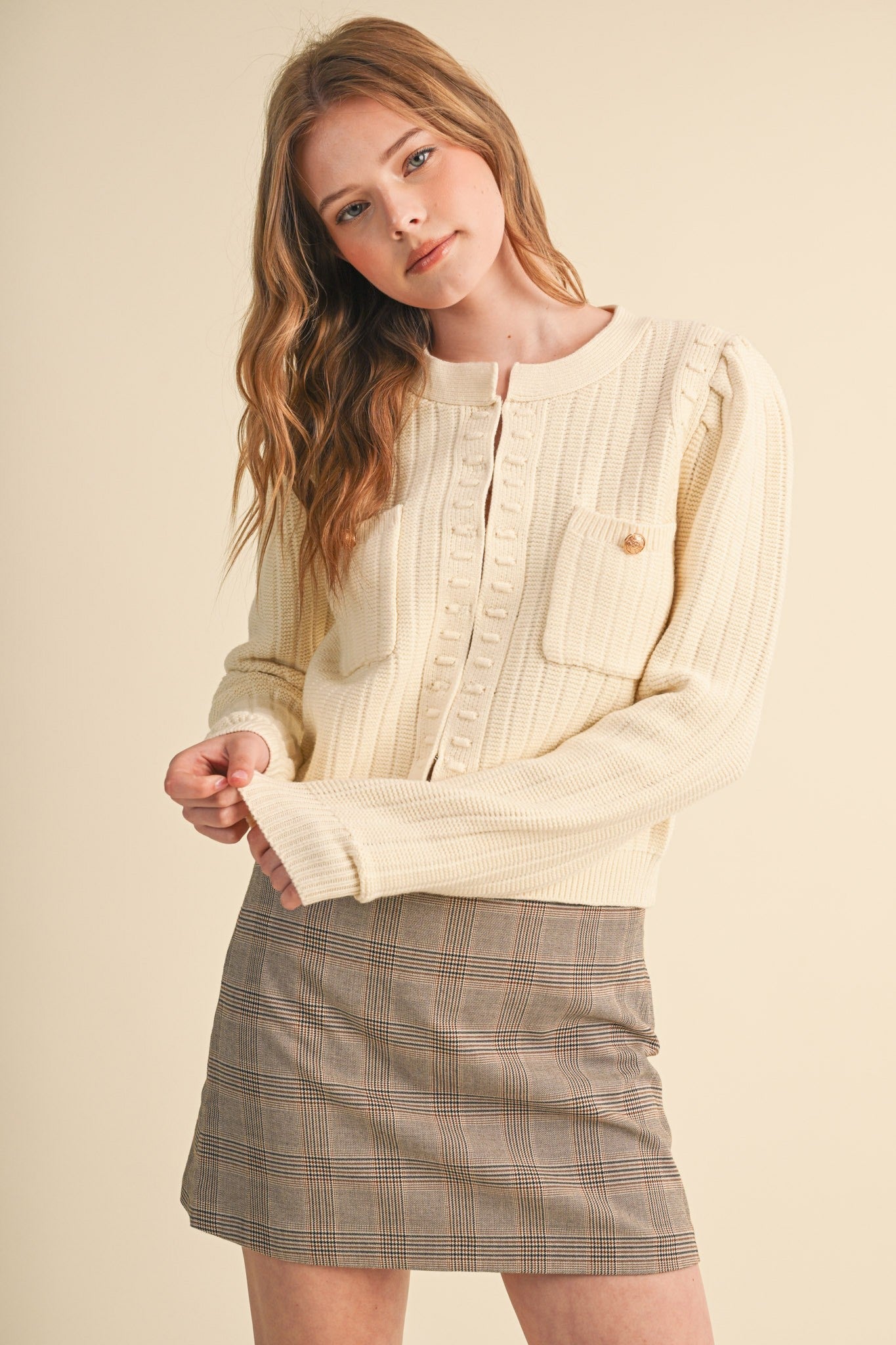 Fifth Avenue Bobble Knit Cardigan - Westly
