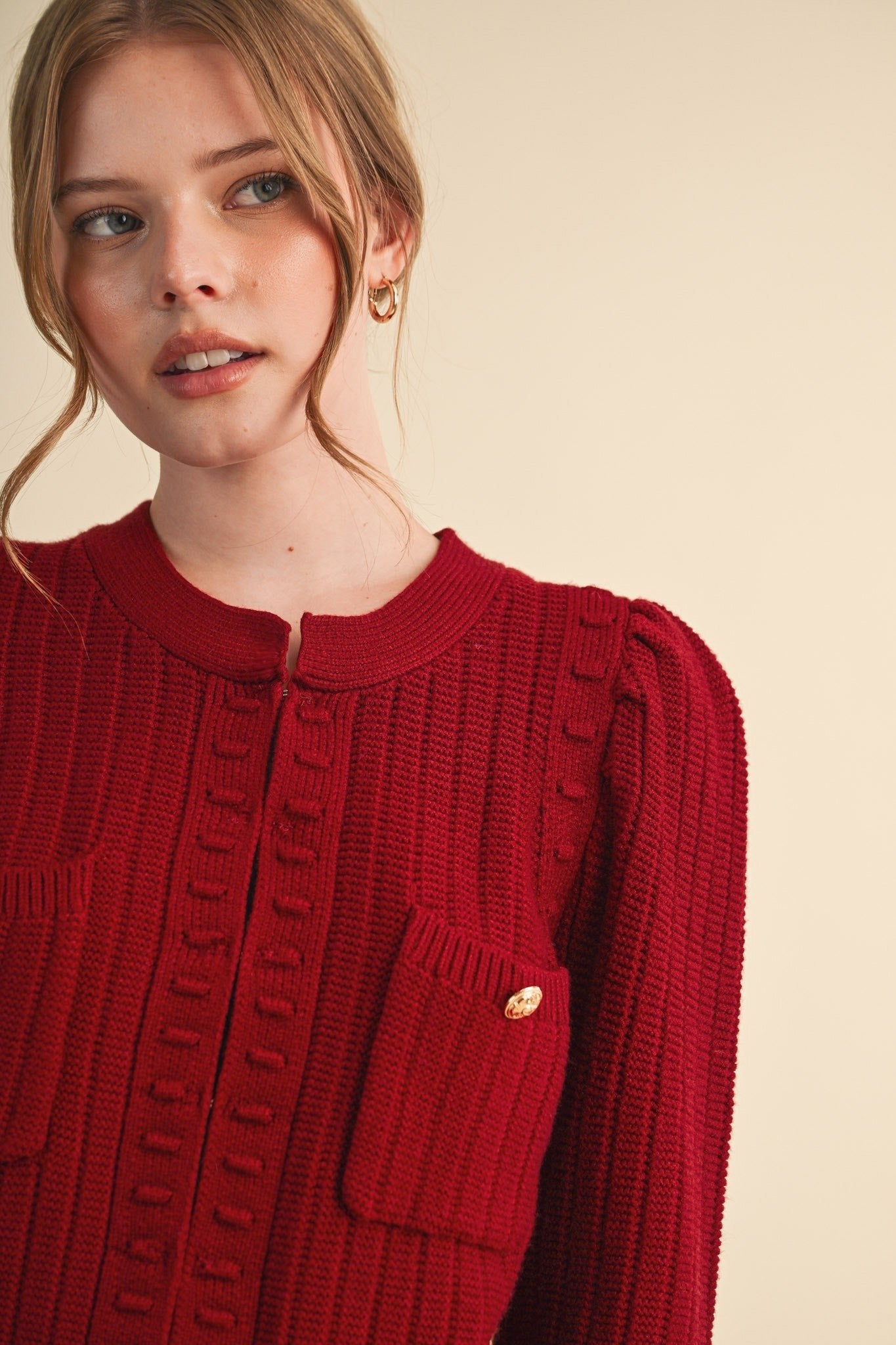 Fifth Avenue Bobble Knit Cardigan - Westly