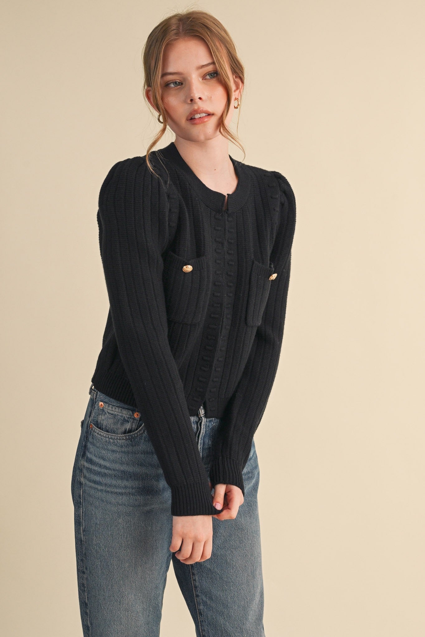 Fifth Avenue Bobble Knit Cardigan - Westly