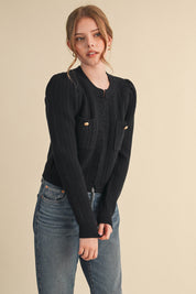 Fifth Avenue Bobble Knit Cardigan - Westly