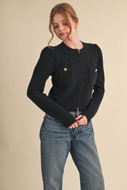 Fifth Avenue Bobble Knit Cardigan - Westly