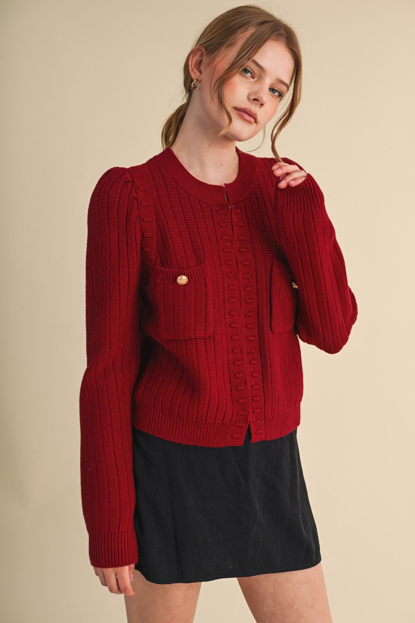 Fifth Avenue Bobble Knit Cardigan - Westly
