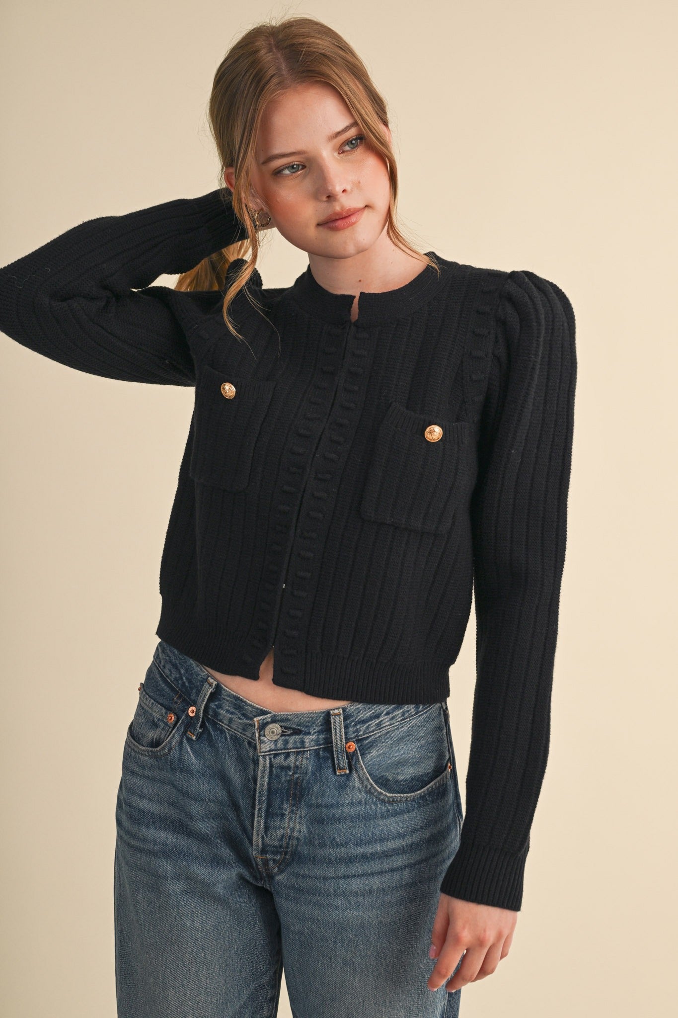 Fifth Avenue Bobble Knit Cardigan - Westly
