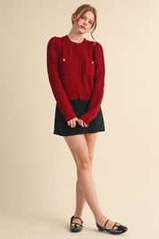 Fifth Avenue Bobble Knit Cardigan - Westly