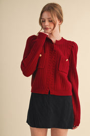 Fifth Avenue Bobble Knit Cardigan - Westly