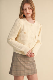 Fifth Avenue Bobble Knit Cardigan - Westly