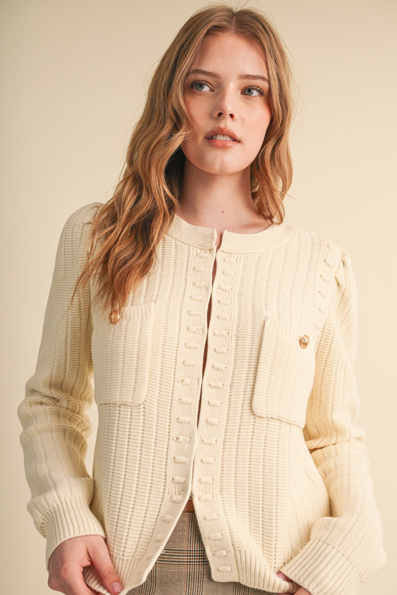Fifth Avenue Bobble Knit Cardigan - Westly