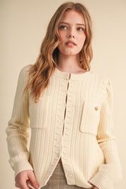 Fifth Avenue Bobble Knit Cardigan - Westly