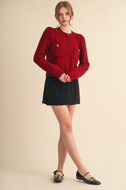 Fifth Avenue Bobble Knit Cardigan - Westly