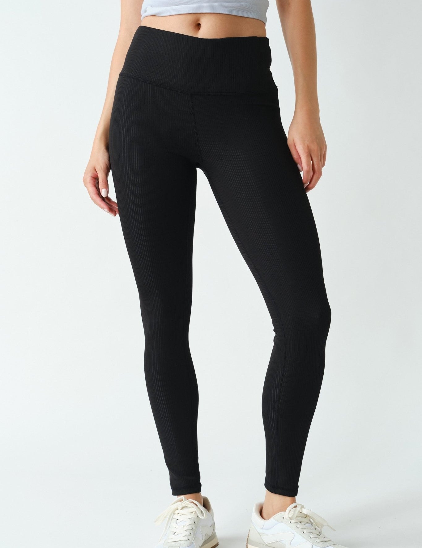 Fine Line Ribbed Jacquard Leggings - Westly
