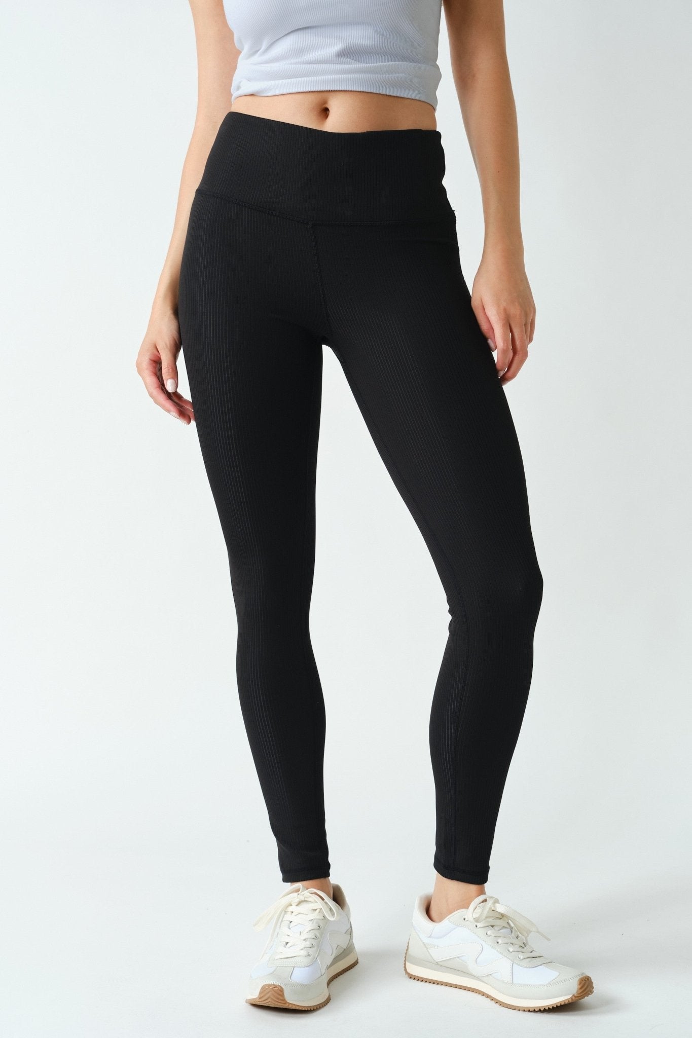 Fine Line Ribbed Jacquard Leggings - Westly