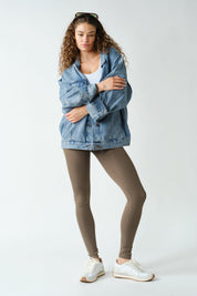 Fine Line Ribbed Jacquard Leggings - Westly