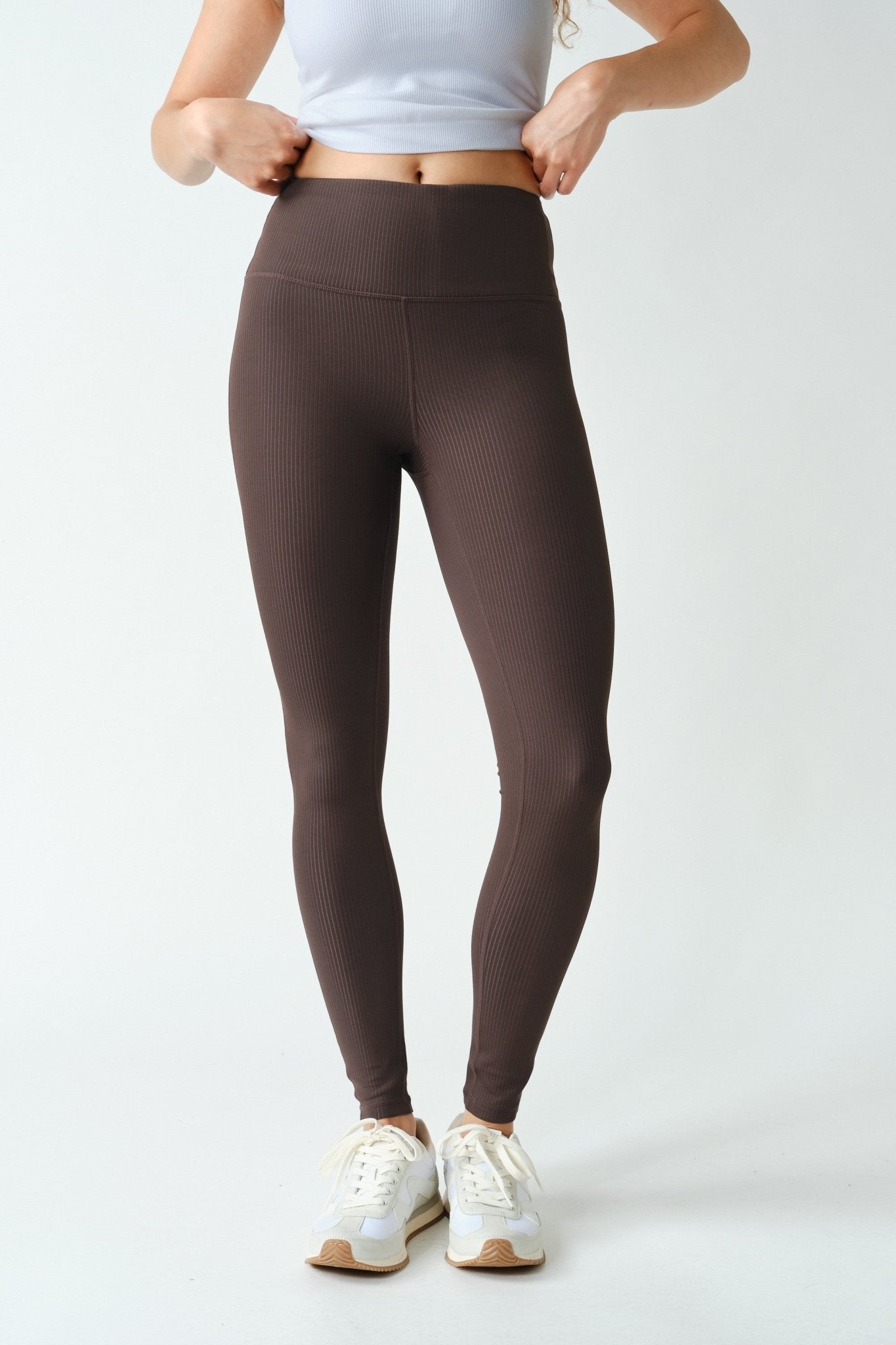 Fine Line Ribbed Jacquard Leggings - Westly