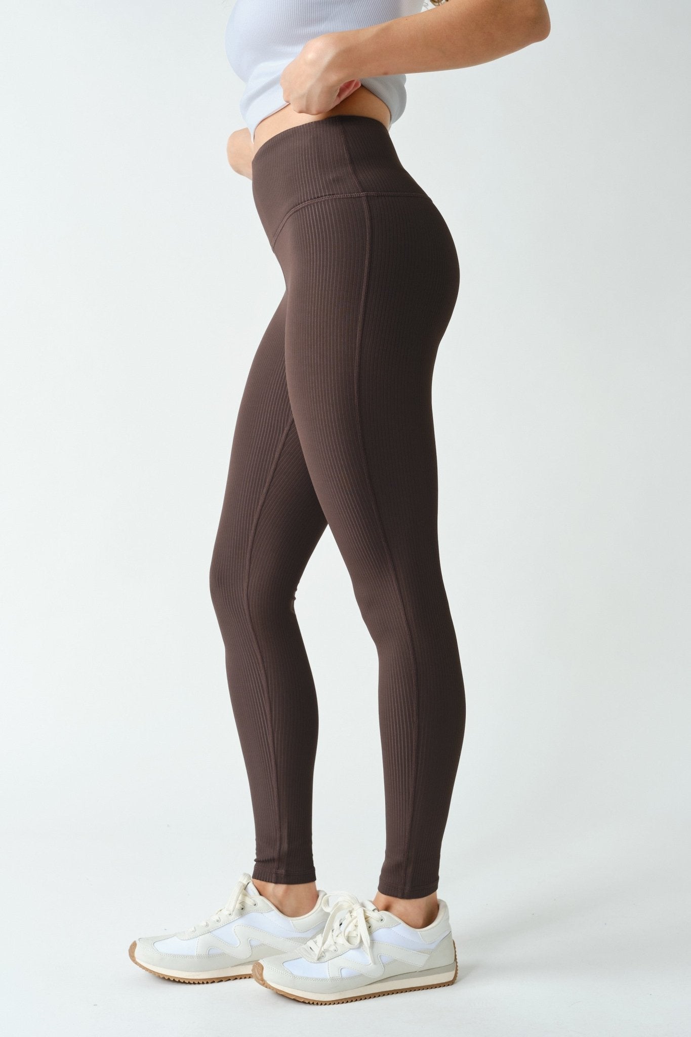 Fine Line Ribbed Jacquard Leggings - Westly