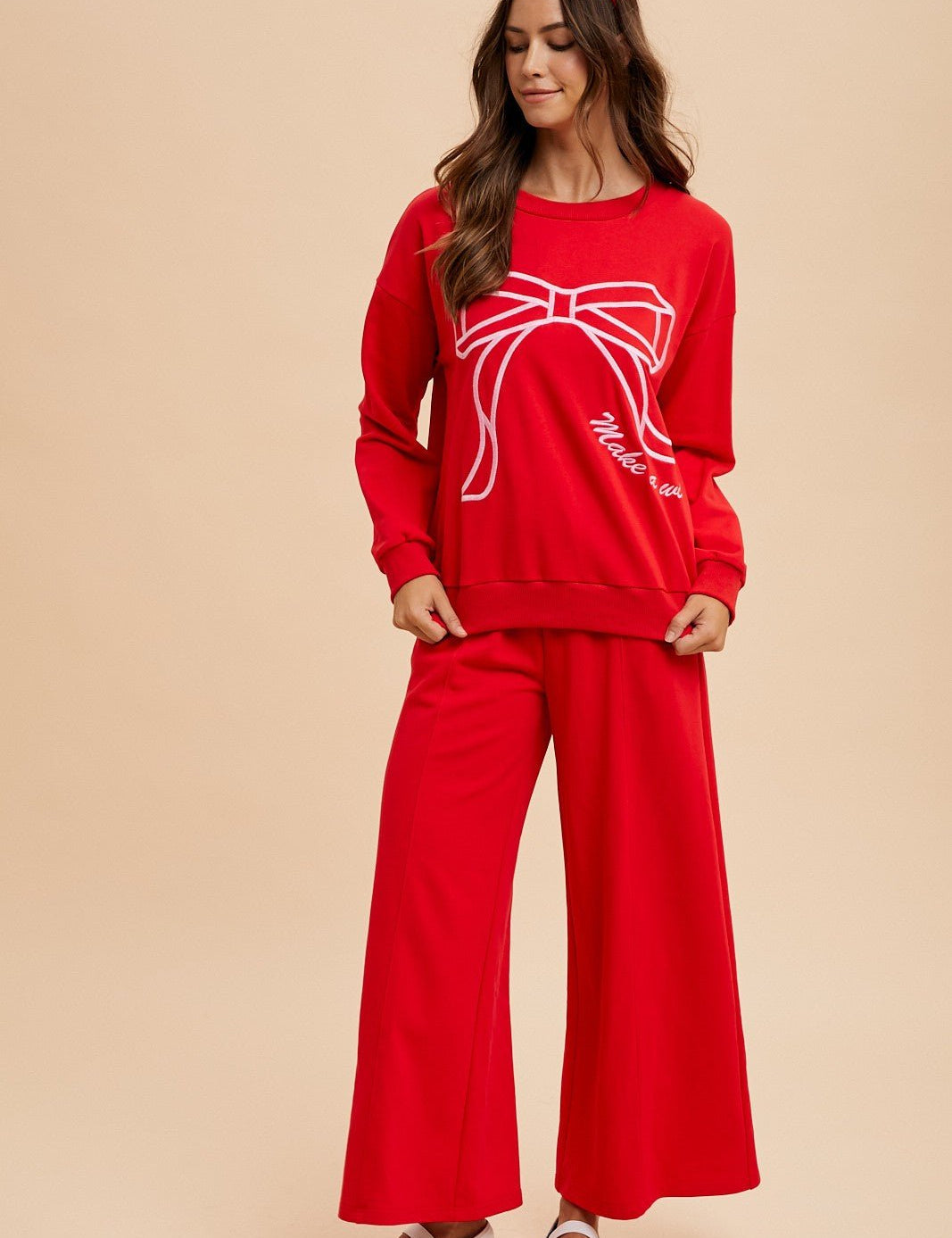 Finishing Touch Bow Pocket Lounge Pants - Westly