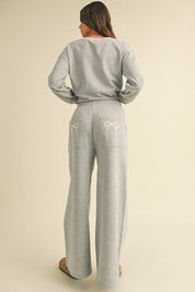 Finishing Touch Bow Pocket Lounge Pants - Westly