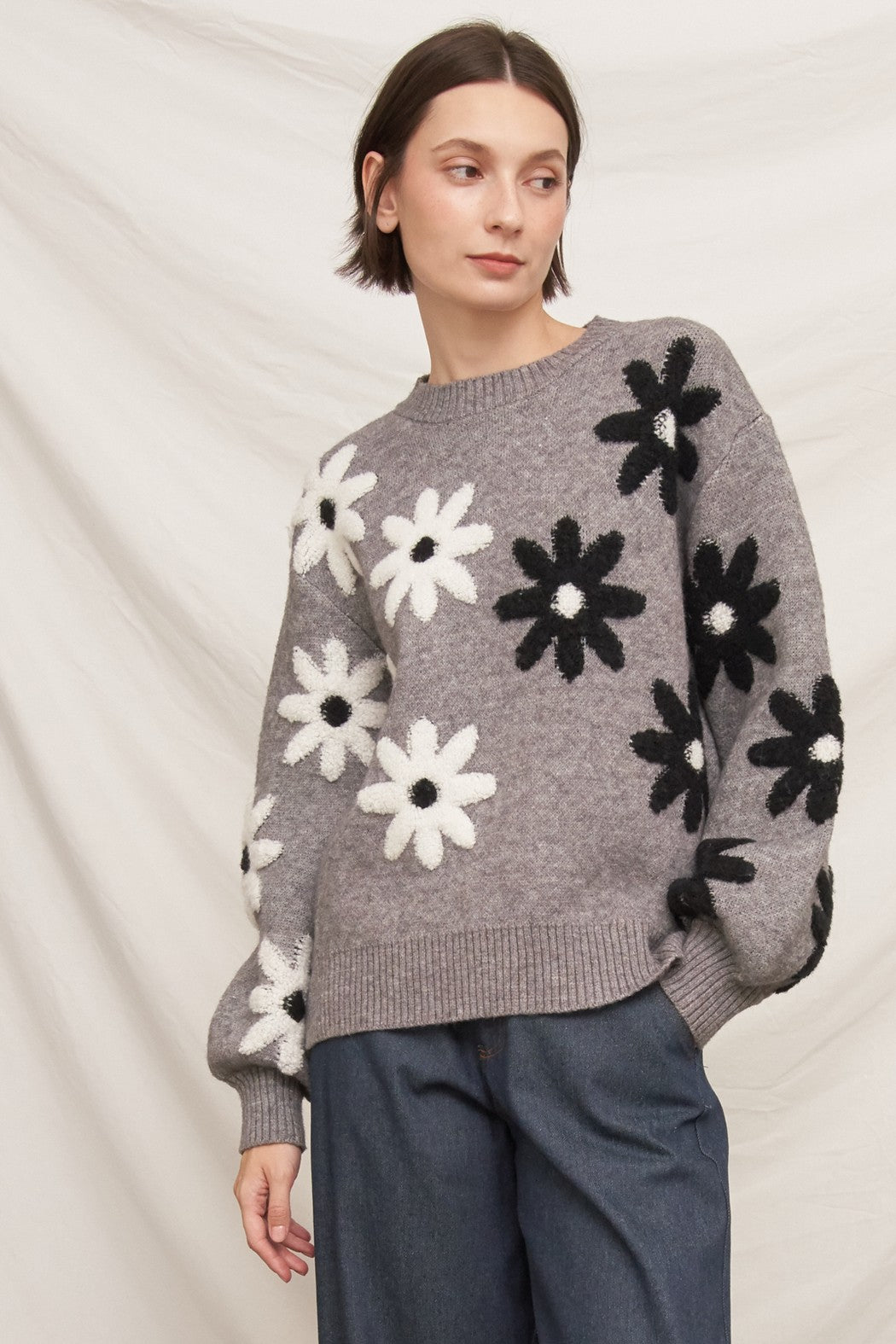 Fiorella Floral Knit Sweater - Westly
