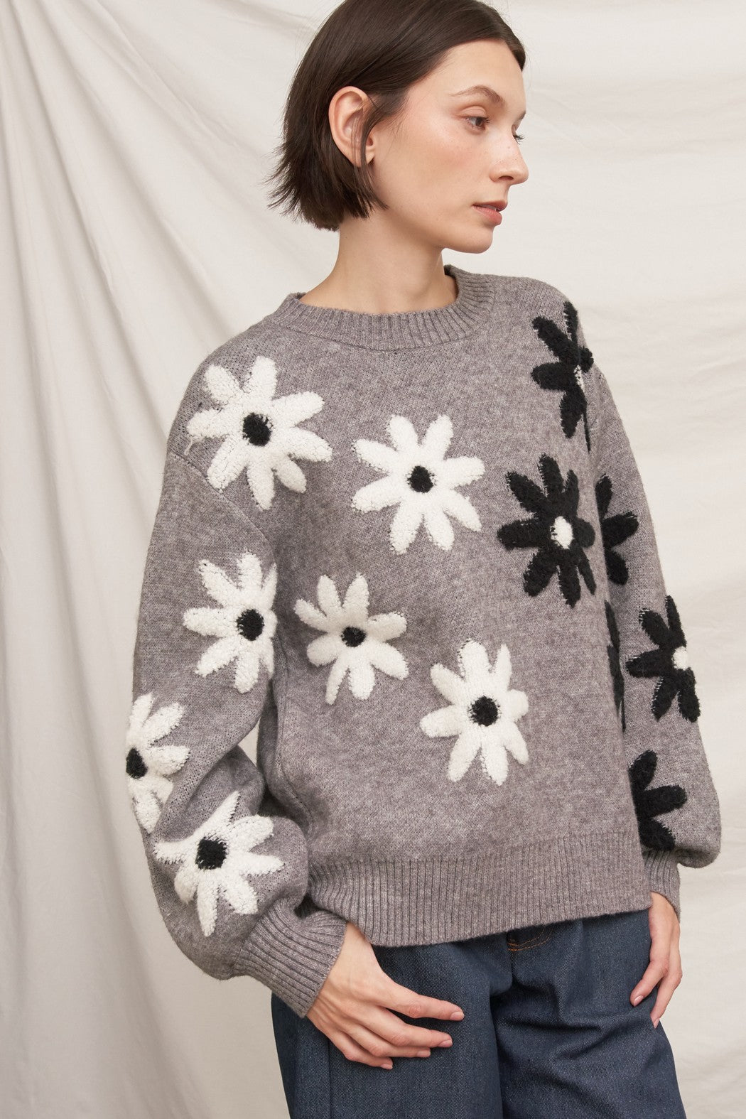 Fiorella Floral Knit Sweater - Westly
