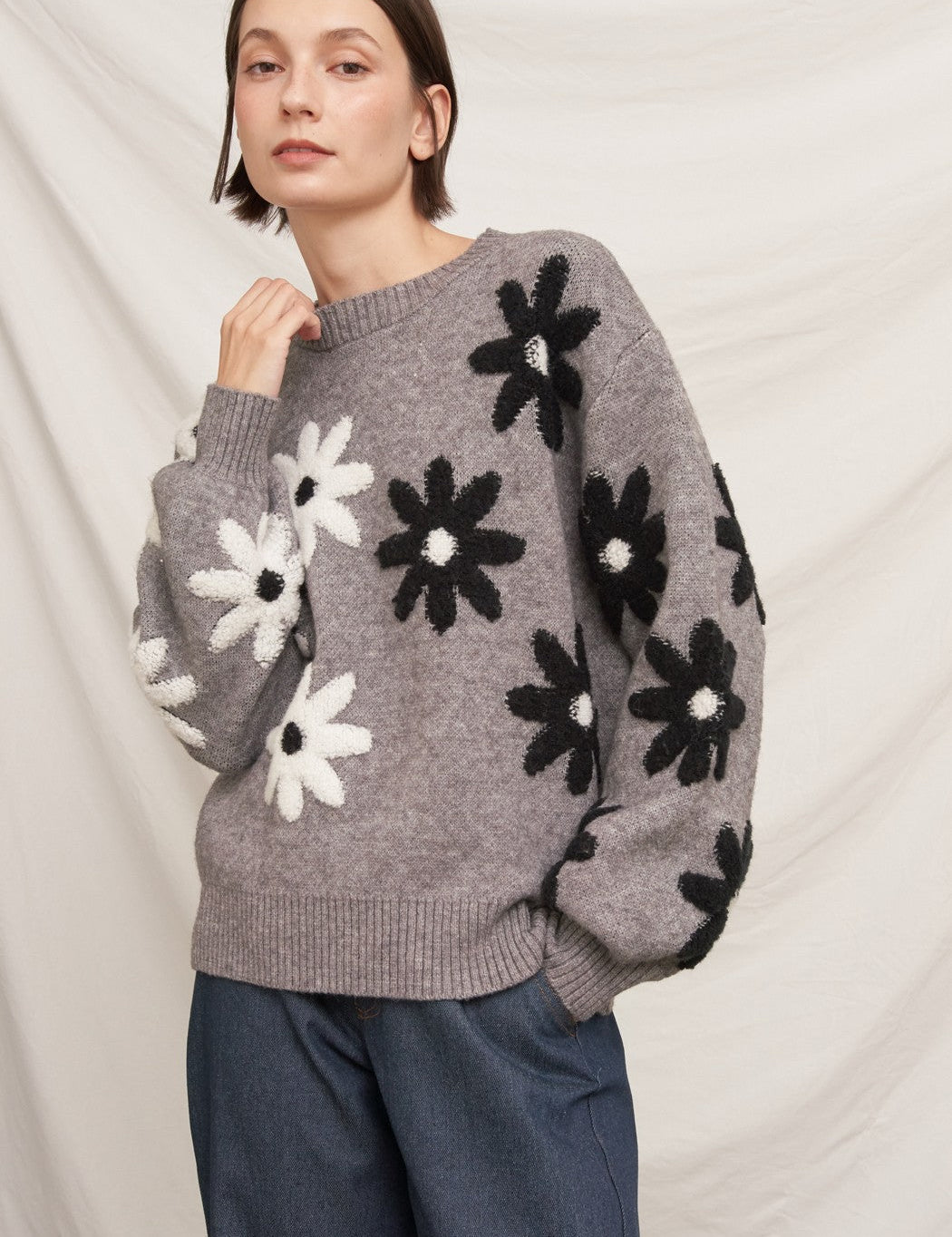 Fiorella Floral Knit Sweater - Westly