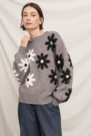 Fiorella Floral Knit Sweater - Westly