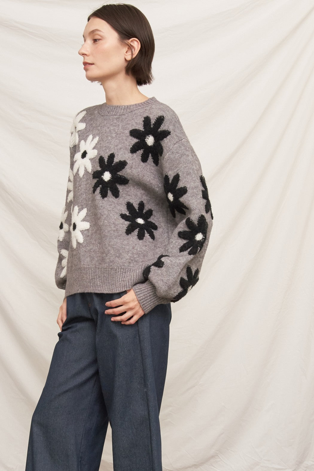 Fiorella Floral Knit Sweater - Westly