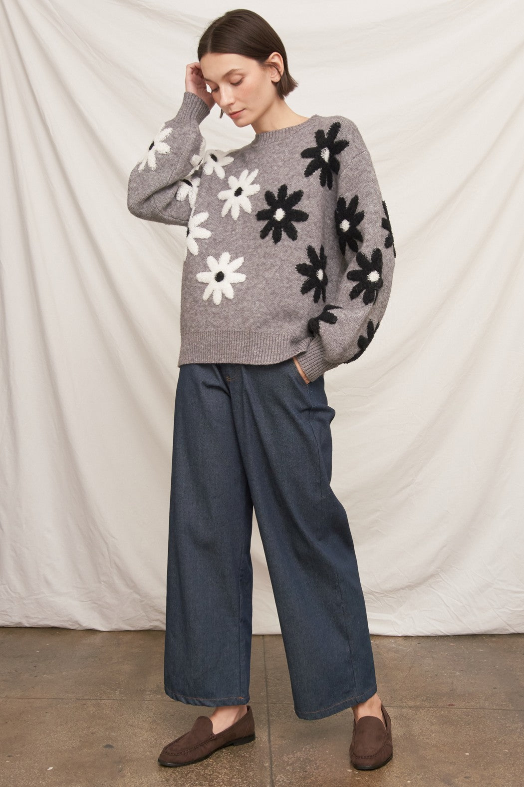 Fiorella Floral Knit Sweater - Westly