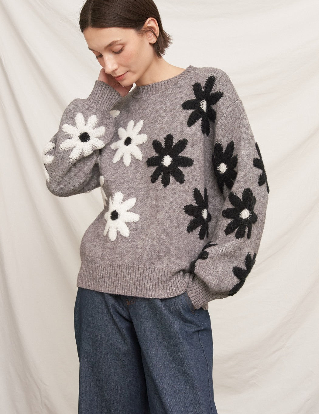 Fiorella Floral Knit Sweater - Westly