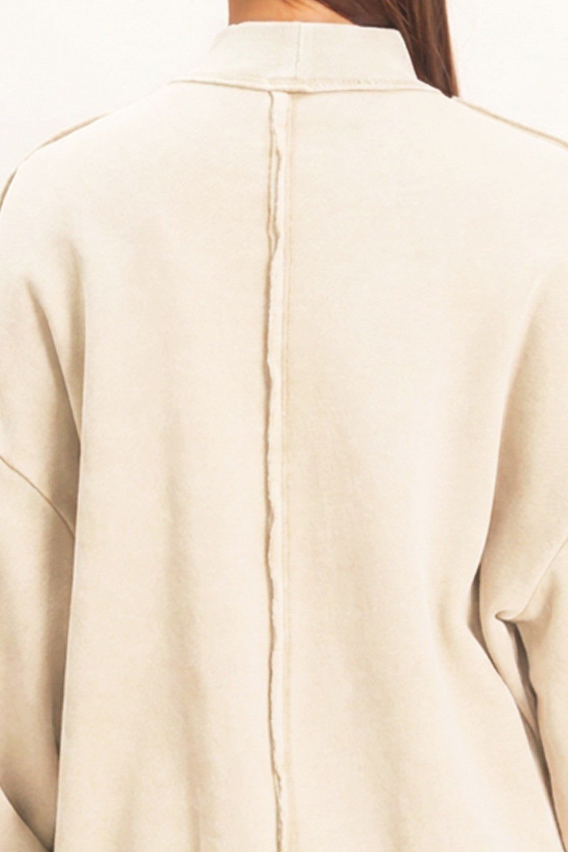 First Light Acid Wash Mock Neck Sweatshirt - Westly