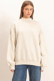 First Light Acid Wash Mock Neck Sweatshirt - Westly