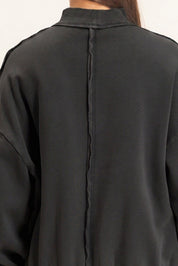 First Light Acid Wash Mock Neck Sweatshirt - Westly