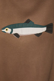 Fish Market Graphic Sweatshirt in Mocha — product photo 05