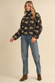 Fleur Lodge Floral Sherpa Jacket - Westly