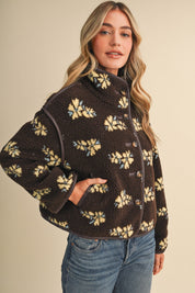 Fleur Lodge Floral Sherpa Jacket - Westly
