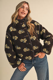 Fleur Lodge Floral Sherpa Jacket - Westly