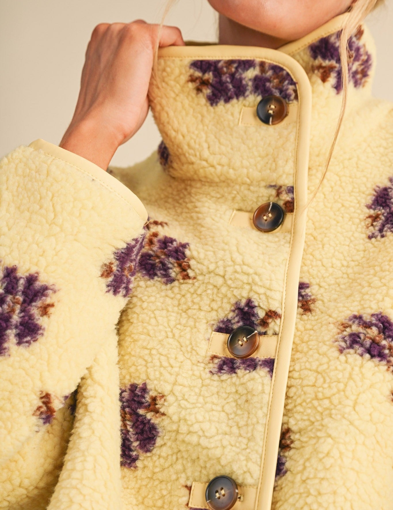 Fleur Lodge Floral Sherpa Jacket - Westly