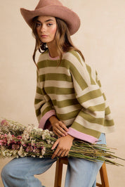 Flip Side Reversible Stripe Sweater - Westly