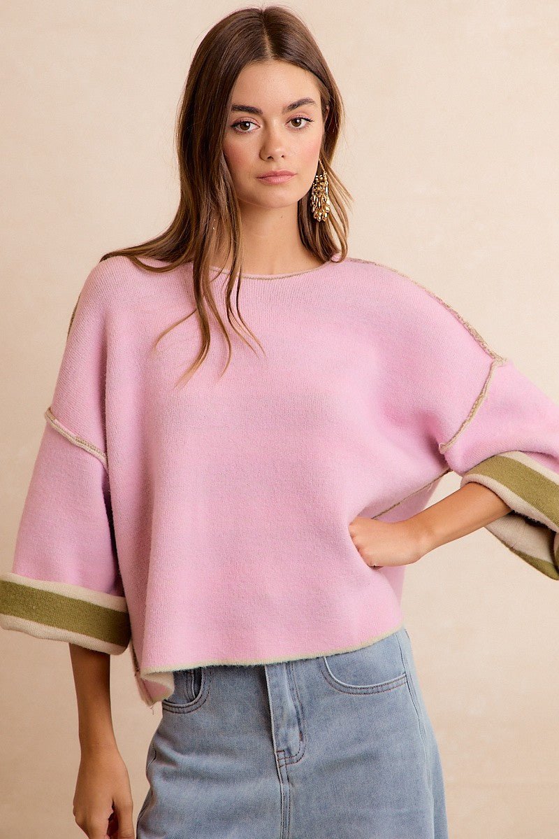 Flip Side Reversible Stripe Sweater - Westly