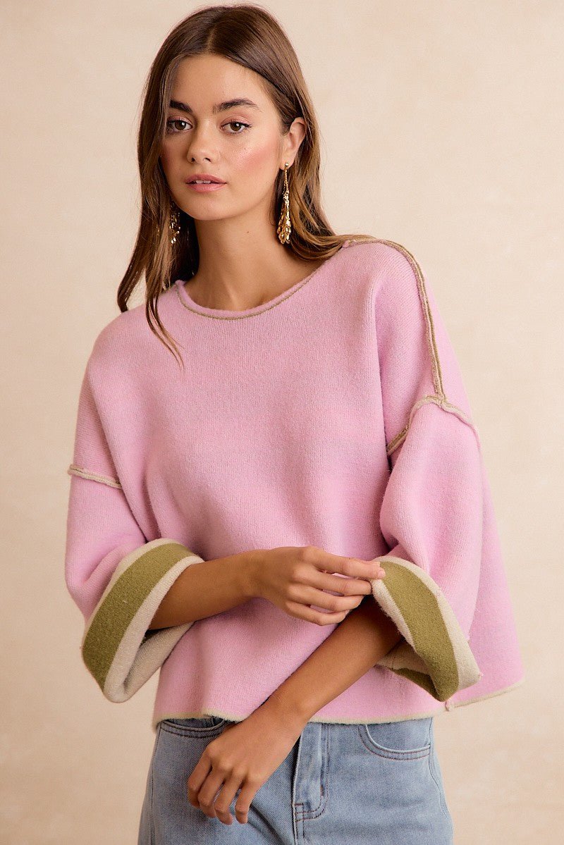 Flip Side Reversible Stripe Sweater - Westly