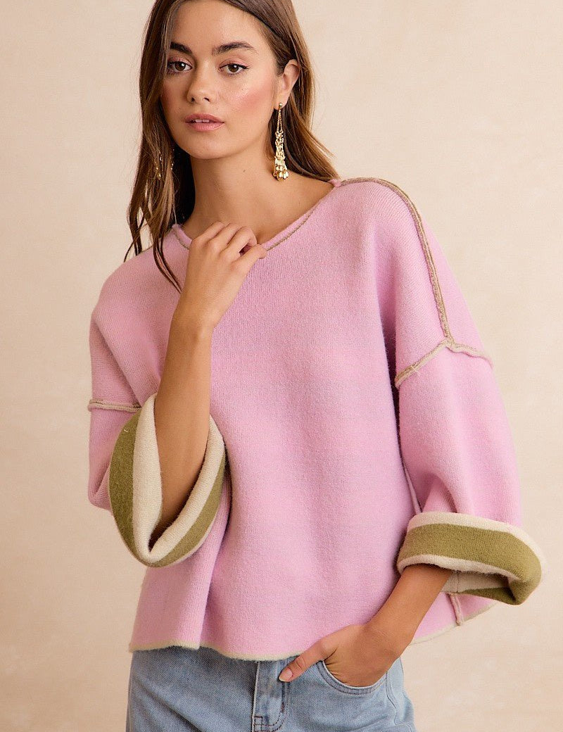 Flip Side Reversible Stripe Sweater - Westly