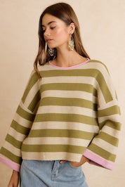 Flip Side Reversible Stripe Sweater - Westly