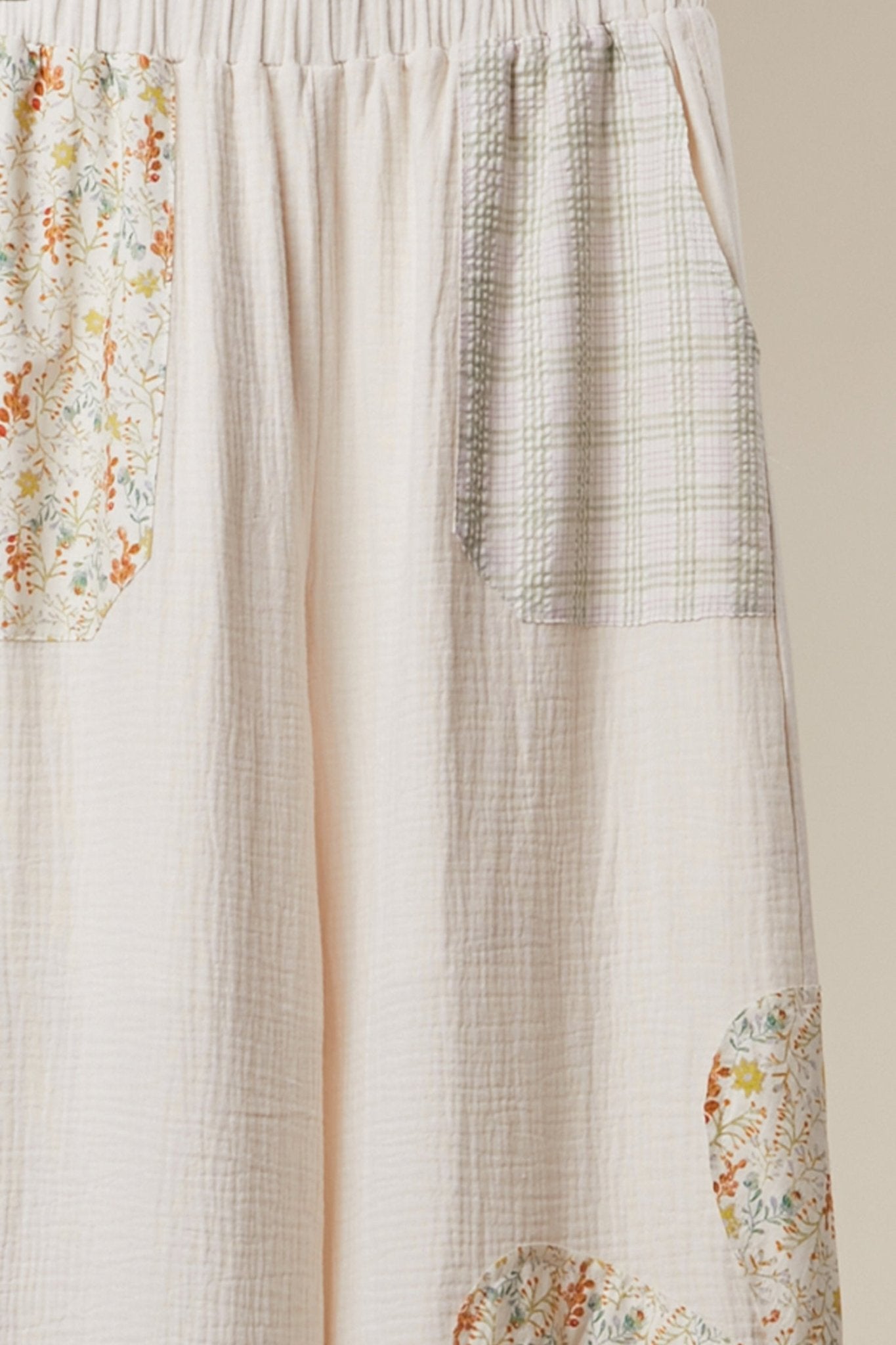 Florence Boho Patchwork Wide - Leg Pants - Westly
