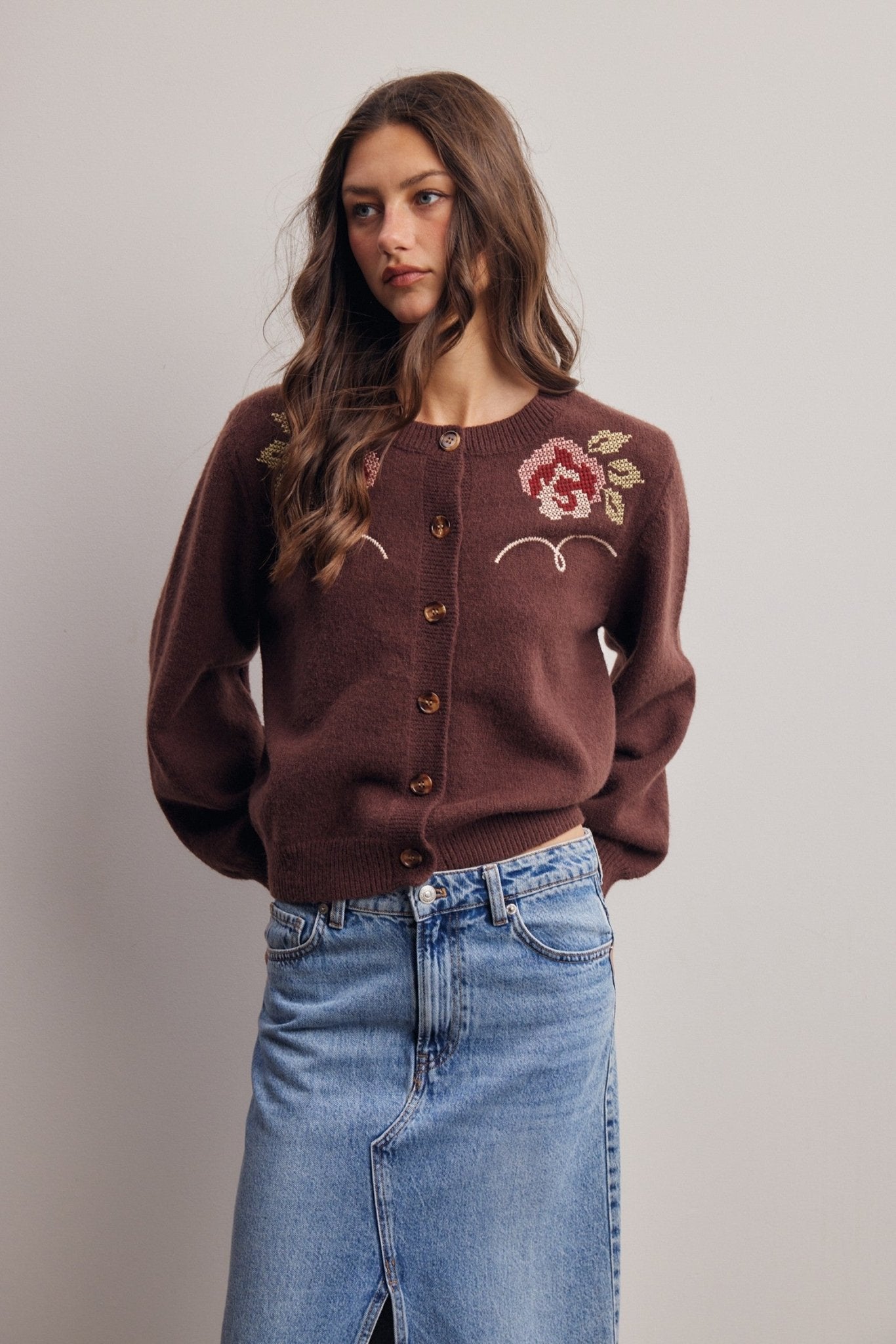 Florentine Floral Embroidered Cardigan - Westly