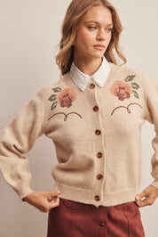 Florentine Floral Embroidered Cardigan - Westly